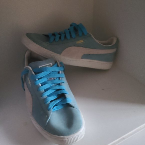 Men Blue suede Puma Sneaker - Picture 1 of 3